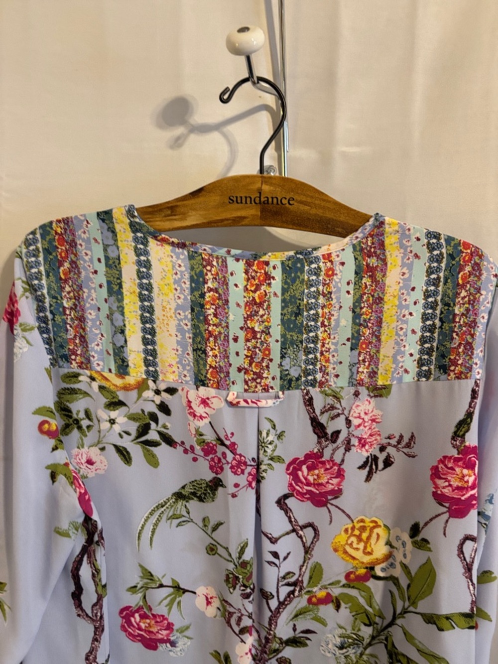 Fig and Flower Anthropologie Floral Boho tunic top size XL - Picture 7 of 9